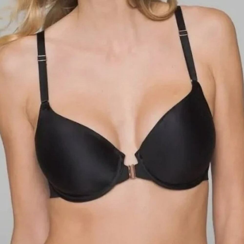 NEW SOMA Bra Vanishing 360 Unlined Perfect Coverage Bra Front Closure Size 32B